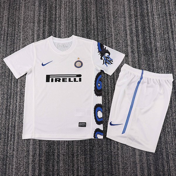 Kit Infantil Inter De Milão 2 Retrô Camisa e Short 2010