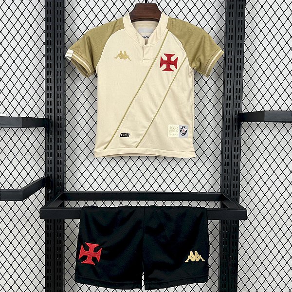 Novo Kit Infantil Vasco 3 Camisa e Short  2024 / 2025