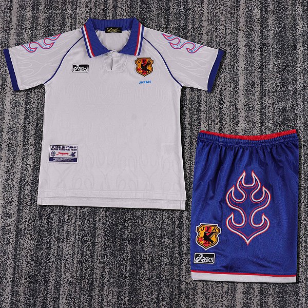 Kit Infantil Japão 2 Retrô Camisa e Short 1998