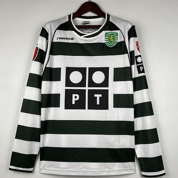 Camisa Manga Comprida Sporting 1 Retrô 2001 / 2003
