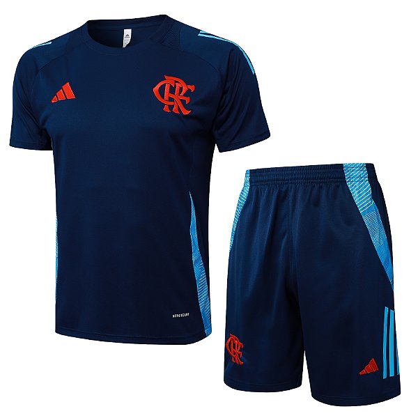 Novo Conjunto Flamengo Azul Escuro Treino Masculino 2025 / 2026