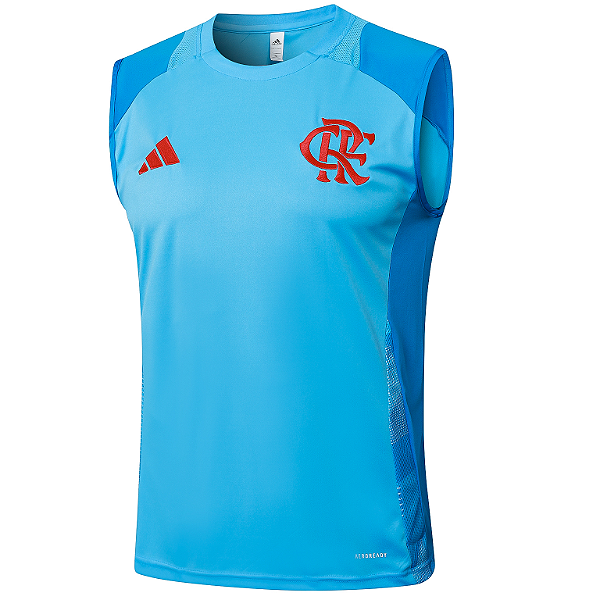Nova Regata Flamengo Treino Azul Claro Torcedor Masculina 2025 / 2026