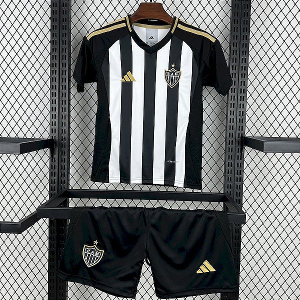 Novo Kit Infantil Atlético-MG 1 Camisa e Short  2025 / 2026