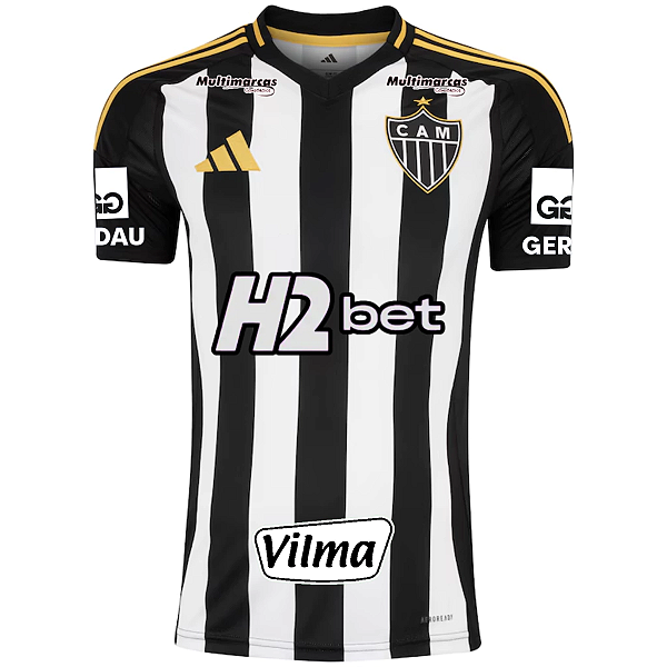 Nova Camisa Atlético-MG 1 Com Todos Patrocínios Torcedor Masculina 2025 / 2026