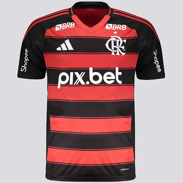 Nova Camisa Flamengo 1 Com Todos Patrocínios Torcedor Masculina 2025 / 2026