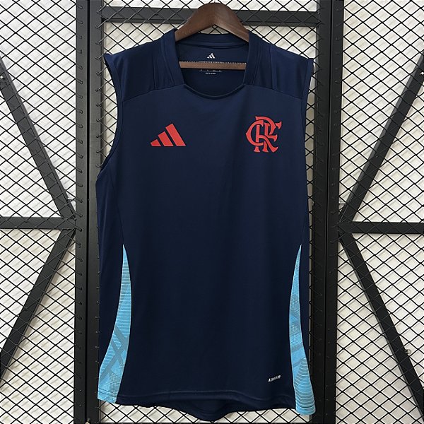 Nova Regata Flamengo Treino Azul Escuro  Torcedor Masculina 2025 / 2026