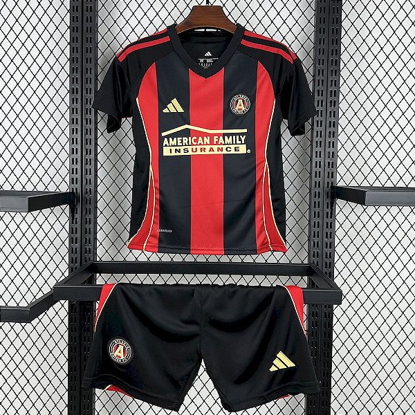 Novo Kit Infantil Atlanta United 1 Camisa e Short  2025 / 2026