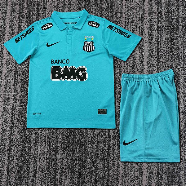 Kit Infantil Santos 3 Retrô Camisa e Short 2012 / 2013