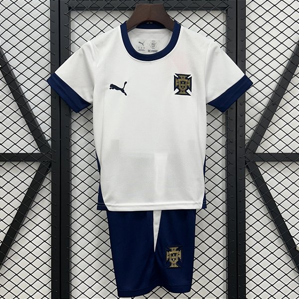 Novo Kit Infantil Portugal Treino Camisa e Short 2025 / 2026