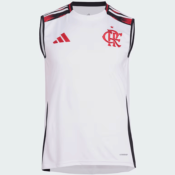Nova Regata Flamengo 2 Branca Torcedor Masculina 2025 / 2026