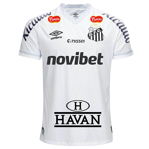 Nova Camisa Santos 1 Com Todos Patrocínios Torcedor Masculina 2025 / 2026