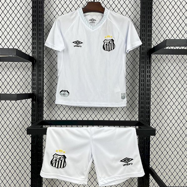 Novo Kit Infantil Santos 1 Camisa e Short 2025 / 2026