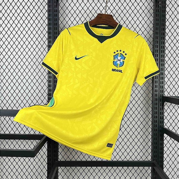 Nova Camisa Brasil 1 Amarela Torcedor Masculina 2026 / 2026 - COPA DO MUNDO