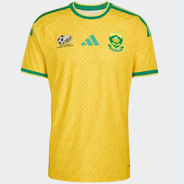Nova Camisa África do Sul 1 Torcedor Masculina 2026 - COPA DO MUNDO