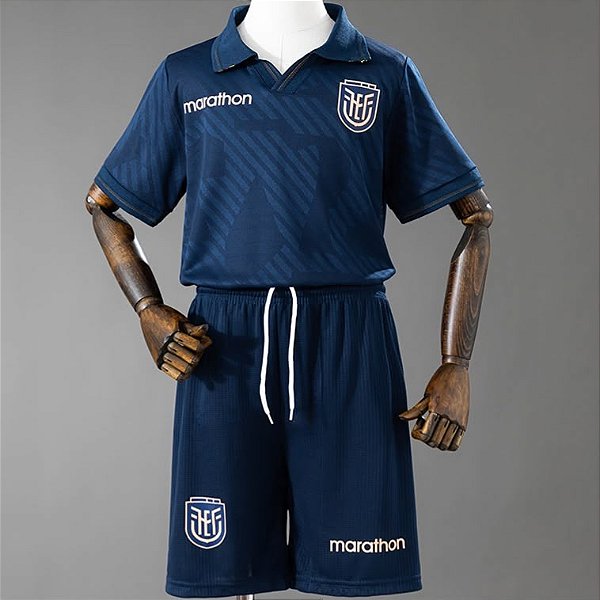Novo Kit Infantil Equador 2 Camisa e Short 2026 - COPA DO MUNDO