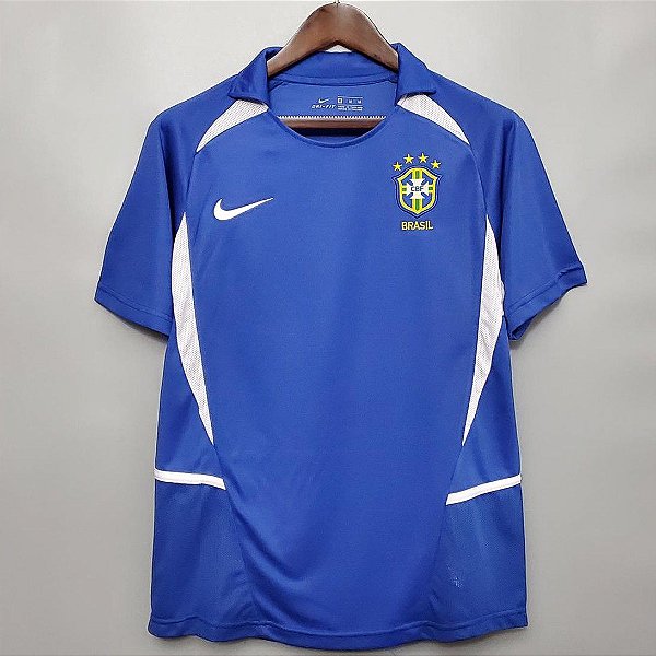Camisa Seleção Brasileira Goleiro 2002 Modelo Retrô