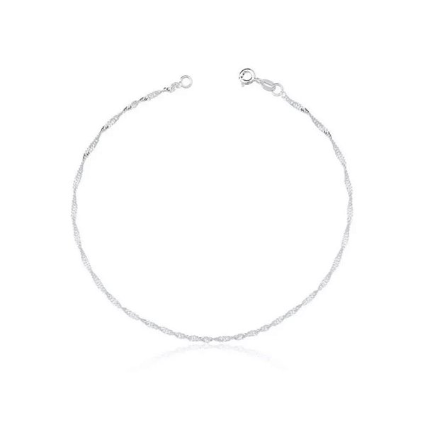 Pulseira de Prata Singapura