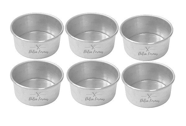 Formas Bento Cake Fundo Fixo Naked Cake 10 x 5 cm Kit 6 Peças