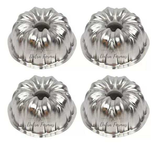 Forma Suíça Decorada Bolo Vulcão Gomada N3 13x6  Kit 4 Peças