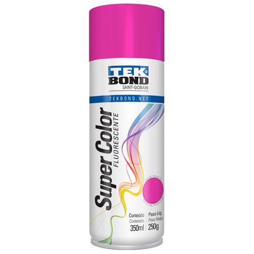 Tinta Spray Luminosa 350ML Rosa Tekbond