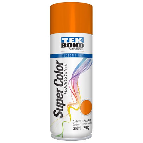 Tinta Spray Luminosa 350ML Laranja Tekbond
