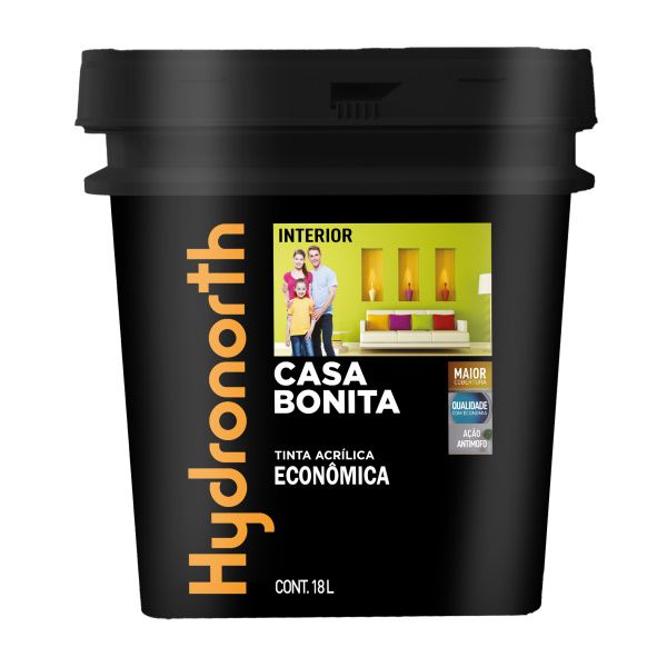 Tinta Acrílica Vinil Fosca 18 Litros Topo do Mundo Hydronorth