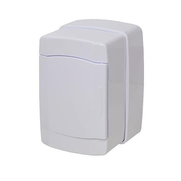 Quadro de Distribuição Sobrepor em PVC sem Barramento 1 ou 2 Disjuntores - Ilumi