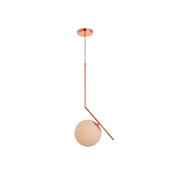 Pendente E-27 Pérola Brinco Ouro Brilhoso 01 Lâmpada - Avant