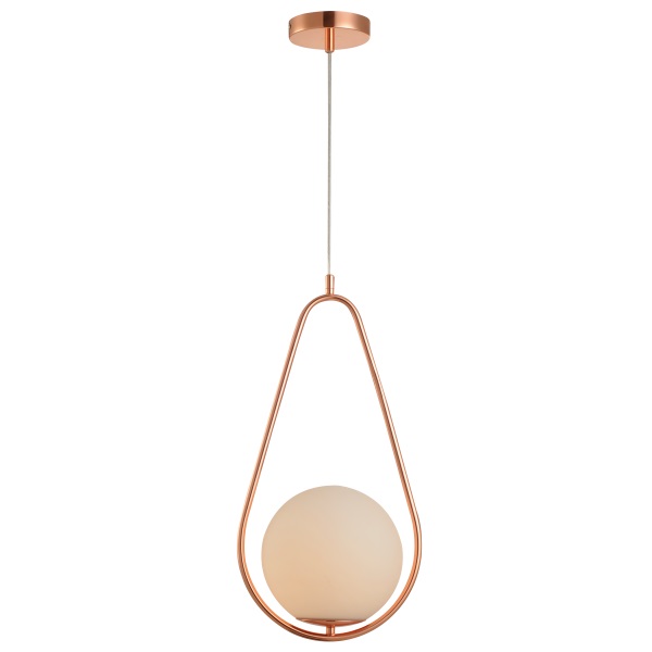 Pendente E-27 Pérola Gota Cobre Brilhosa 01 Lâmpada - Avant