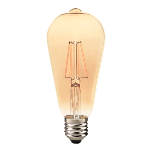 Lampada LED de Filamento Luz Amarela (2200k) Formato de Pera ST64 E-27 4W Bivolt - Avant