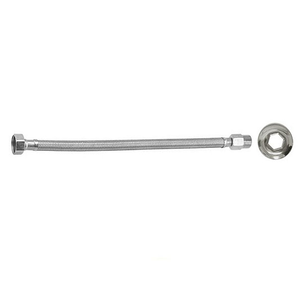 Engate Metal Cromado Flexível F/F 1/2 40CM - Romar