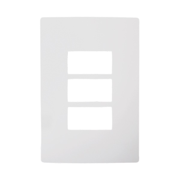 Placa 3 Módulos Separados Horizontal 4x2  Linha i9 Ilumi