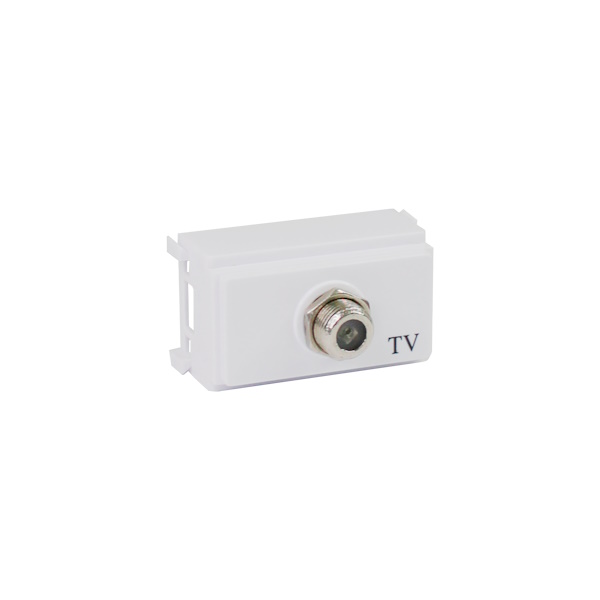 Modulo  Conector De Antena Embutir Branco I9 Ilumi