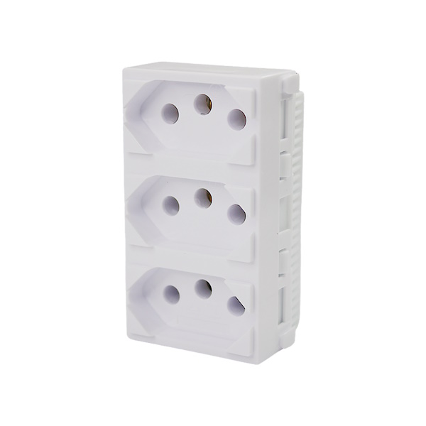 Modulo 3 Tomadas Abnt 10a Embutir Branco I9  Ilumi