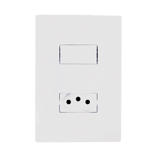 Interruptor + Tomada 20a Simples  4x2 I9 Ilumi