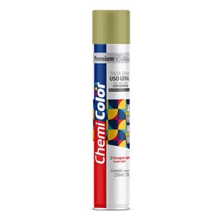 Tinta Spray Uso Geral 250ml Dourado - Baston