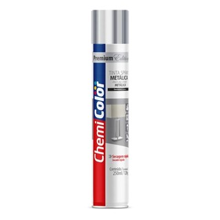 Tinta Spray Metálica 250ml Cromado - Baston