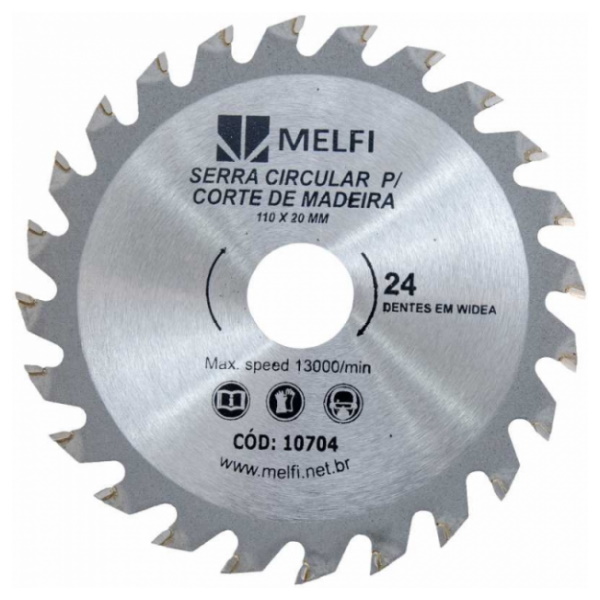 Serra Circular Widia 4.3/8 24 Dentes Melfi Import Kit 3