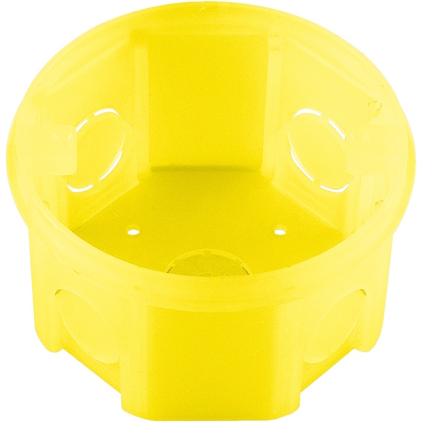 Caixa De Luz Pvc Octogonal Amarela 3x3 Tramontina Eletric