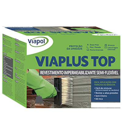 Impermeabilizante Flexível para Lajes, Piscinas e Áreas Frias 18kg Viapol Viaplus 5000