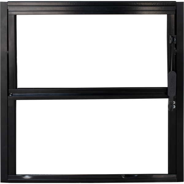 Basculante Alumínio Preto 40x60 Vidro Boreal | 2 Módulos Quality