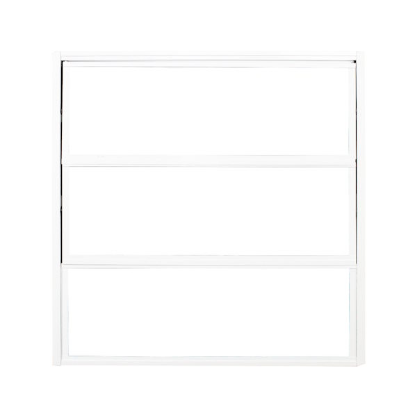 Basculante Alumínio Branco 60x60 Vidro Boreal | 3 Módulos Quality