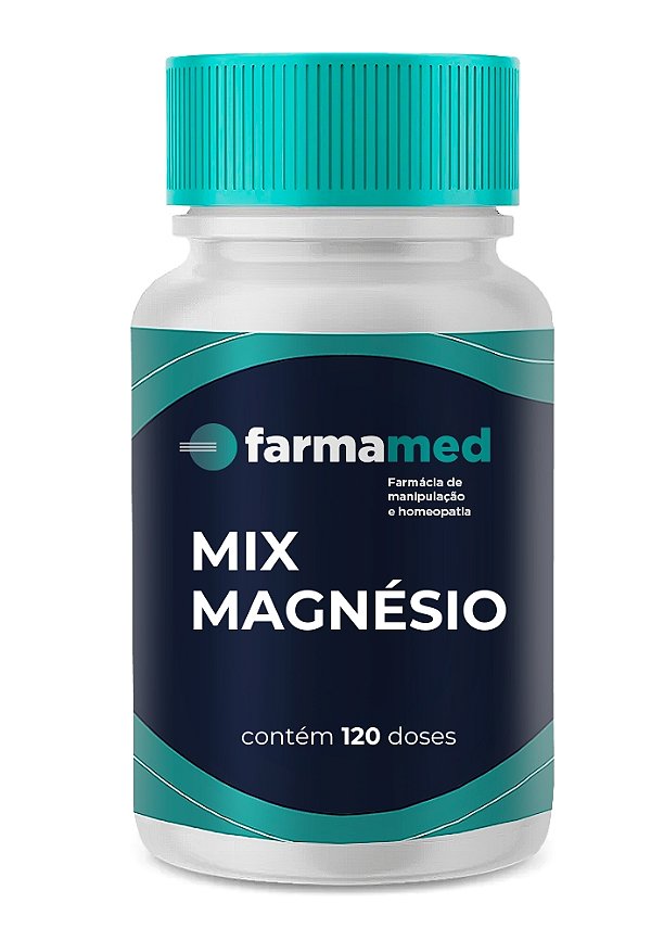 MIX DE MAGNÉSIO - DOSES - DIMALATO, TREONATO, QUELADO, BISGLICINATO, GLICINA