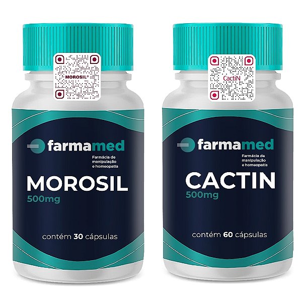 Morosil 500mg 30 Cápsulas + Cactin 500mg 60 Cápsulas