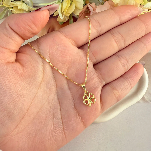 COLAR TREVO DE 4 FOLHAS