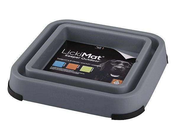 Comedouro/ Suporte LickiMat Outdoor Keeper para Tapete de Lamber Anti formiga