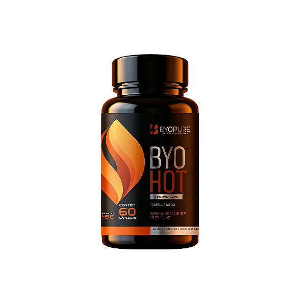 Byohot Thermogenic 60 Caps Byopure — Termogênico Natural 60 Dias
