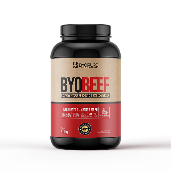 Byobeef 900g Byopure — Proteína Bovina Zero Lactose