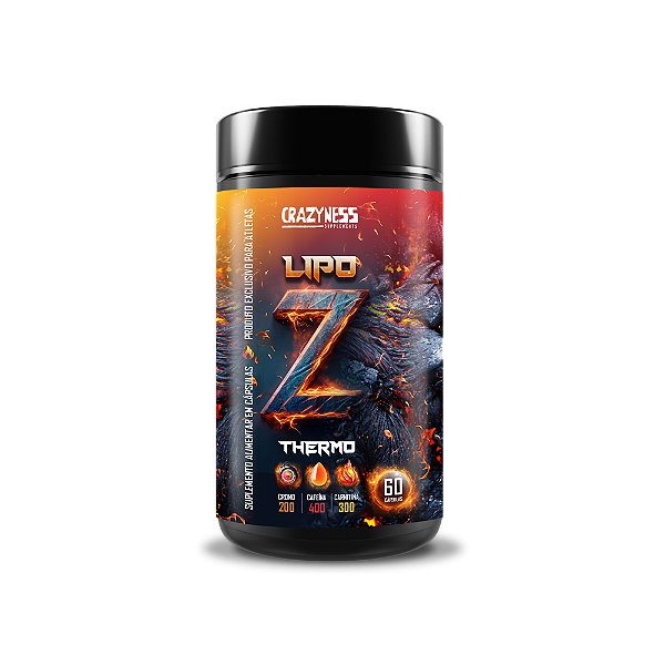 Lipo Z Thermo 60 Cápsulas Crazyness — Termogênico para Emagrecimento