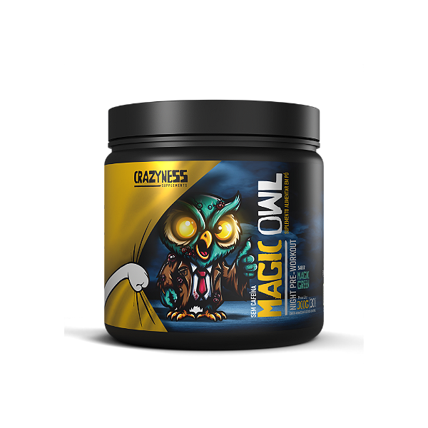 Magic Owl Pré-Treino Sem Cafeína 300g Crazyness — Treino Noturno
